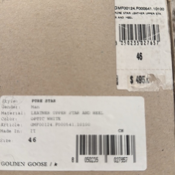 Pure Star Golden Goose Leather Upper Star & Heel Optic White Italian Craftsman - Picture 17 of 17